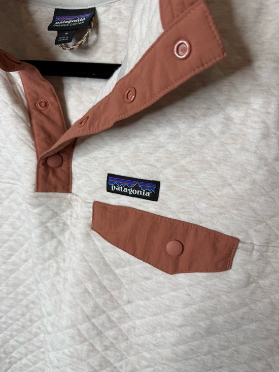 Patagonia Womens Organic Cotton Quilt Snap-T Pullover Size Medium - Picture 2 of 8